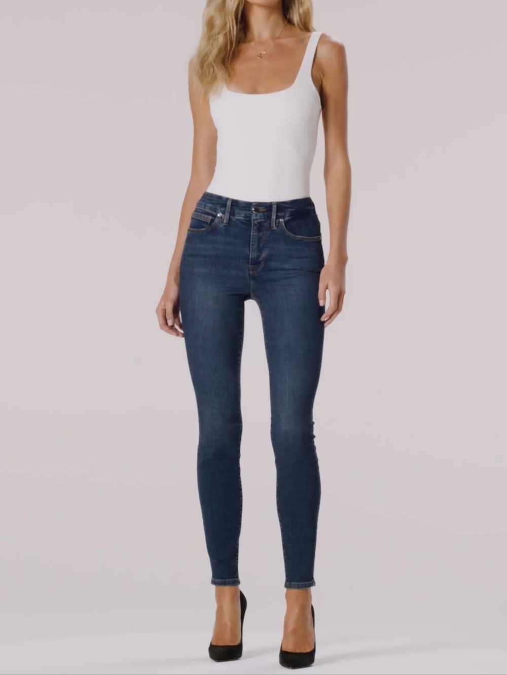 Good American NWOT Good Legs Skinny Jeans